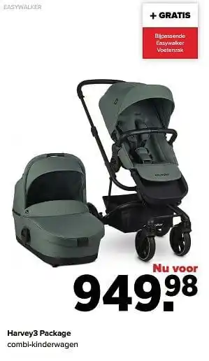 Easywalker harvey3 package combi-kinderwagen