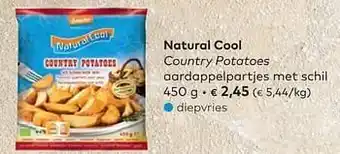 Bio Planet Natural cool country potatoes aardappelpartjes met schil aanbieding