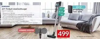 Selexion Samsung jet 75 multi steelstofzuiger vs20t7534t1en aanbieding
