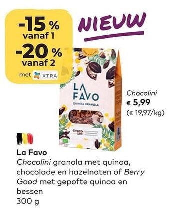 Bio Planet La favo chocolini aanbieding