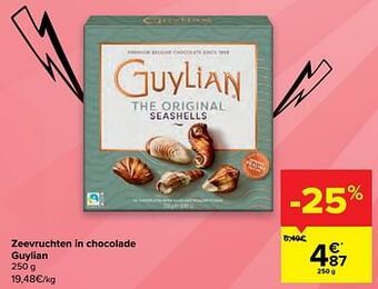 Carrefour Zeevruchten in chocolade guylian aanbieding