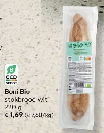 Bio Planet Boni bio stokbrood wit aanbieding