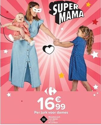 Carrefour Mouwloze jurk voor dames aanbieding