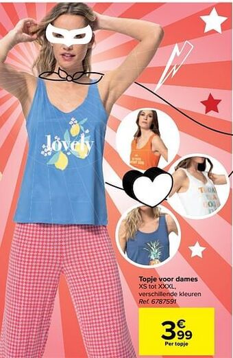 Carrefour Topje voor dames aanbieding
