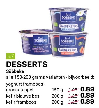 Desserts Sobbeke