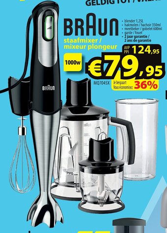 ElectroStock Braun staafmixer/mixeur plongeur aanbieding