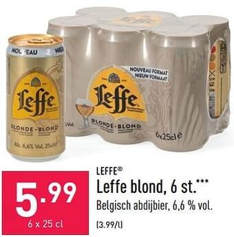 ALDI Leffe blond aanbieding