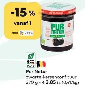 Bio Planet Pur natur zwarte-kersenconfituur aanbieding
