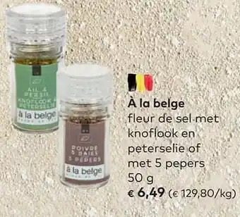 Bio Planet À la belge fleur desel-met khoflook en petersefie of met 5 pepers aanbieding