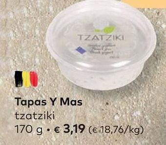 Bio Planet Tapas y mas tzatziki aanbieding