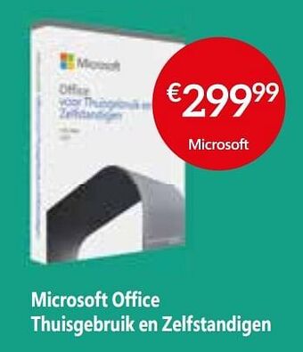 Selexion Microsoft office thuisgebruik en zelfstandigen aanbieding