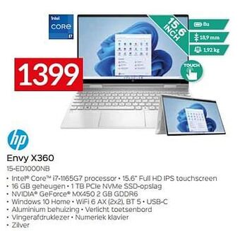 Selexion Hp envy x360 15-ed1000nb aanbieding