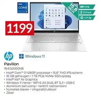 Selexion Hp pavilion 15-eg2000nb aanbieding