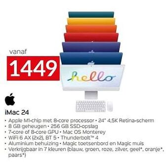 Selexion Apple imac 24 aanbieding