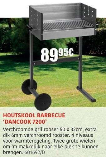 HandyHome Houtskool barbecue dancook 7200 aanbieding