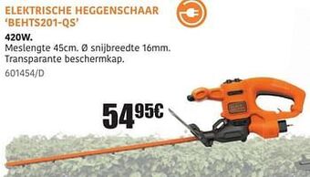 HandyHome Black + decker elektrische heggenschaar behts201-qs aanbieding