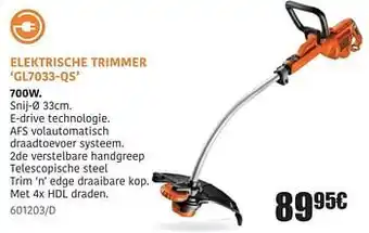 HandyHome Black + decker elektrische trimmer gl7033-qs aanbieding