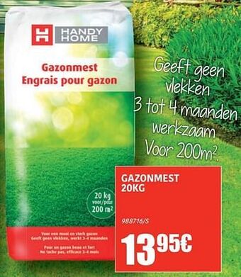 HandyHome Gazonmest aanbieding