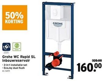 GAMMA Grohe wc rapid sl inbouwreservoir aanbieding