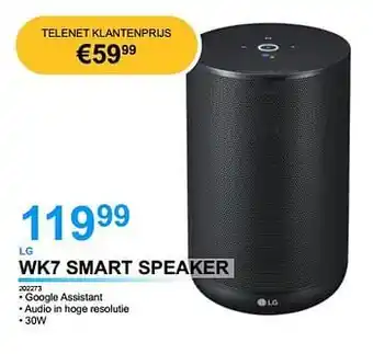 Lg wk7 smart speaker