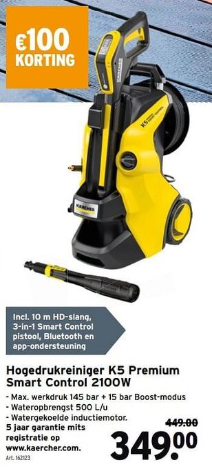 GAMMA Kärcher hogedrukreiniger k5 premium smart control aanbieding