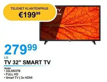 Lg tv 32`` smart tv 32lm637b