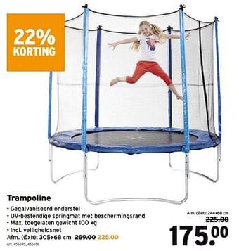 GAMMA Trampoline aanbieding