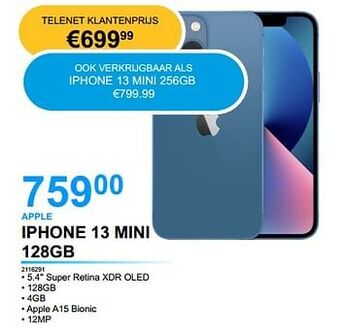 AUVA Apple iphone 13 mini 128gb aanbieding