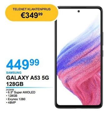 AUVA Samsung galaxy a53 5g 128gb aanbieding