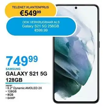 Derco Systems Samsung galaxy s21 5g 128gb aanbieding
