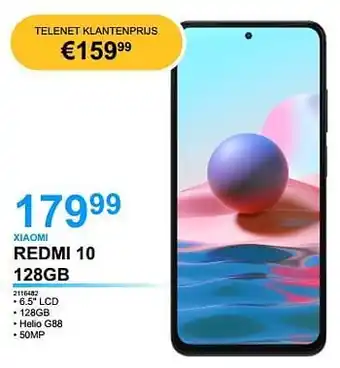 Elektro Van Assche Xiaomi redmi 10 128gb aanbieding