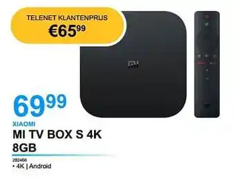 Xiaomi mi tv box s 4k 8gb