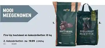 Fire-up kokosbriketten