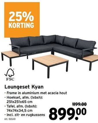 GAMMA Loungeset kyan aanbieding