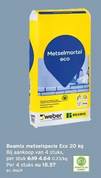 GAMMA Beamix metselspecie eco aanbieding