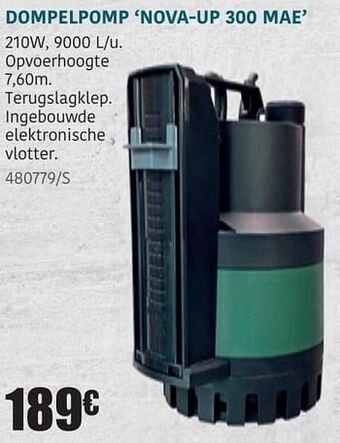 HandyHome Dab dompelpomp nova-up 300 mae aanbieding