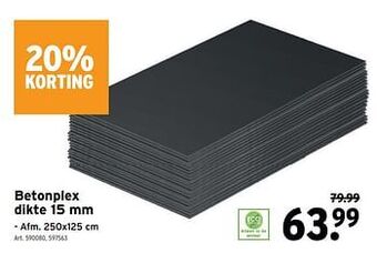 GAMMA Betonplex aanbieding