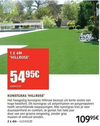 HandyHome Kunstgras hillrose aanbieding