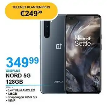VCD Oneplus nord 5g 128gb aanbieding