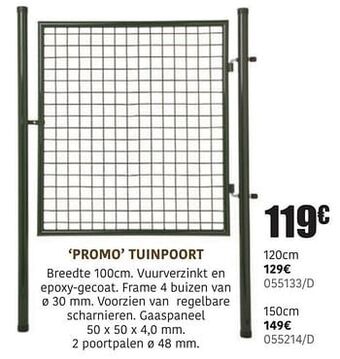 HandyHome Promo tuinpoort aanbieding