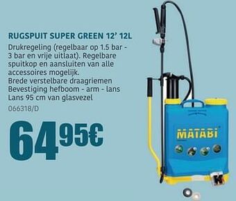 HandyHome Rugspuit super green 12 aanbieding