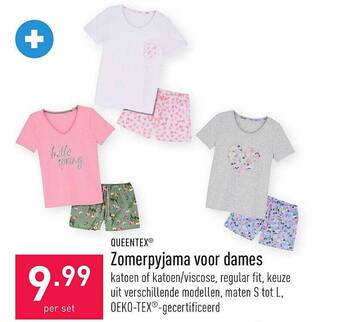 ALDI Zomerpyjama Voor Dames aanbieding