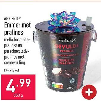 ALDI Emmer Met Pralines aanbieding