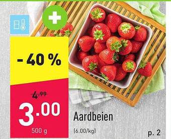ALDI Aardbeien aanbieding