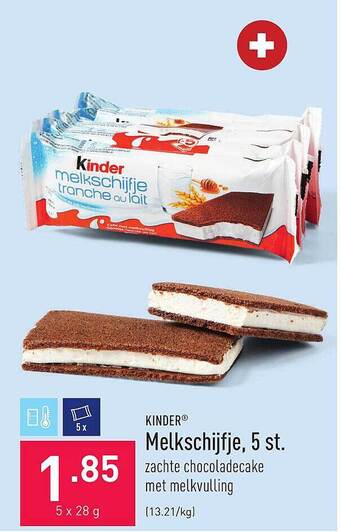 ALDI Kinder Melkschijfje 5 St aanbieding