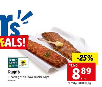 Lidl Rugrib aanbieding