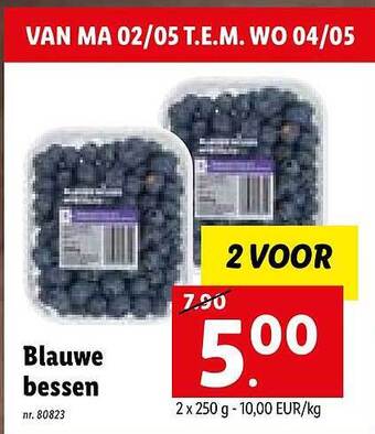 Lidl Blauwe Bessen aanbieding