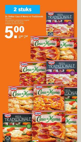 Albert Heijn Dr Oetker Casa Di Mama En Tradizionale aanbieding
