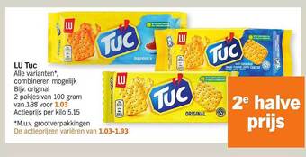 Albert Heijn Lu Tuc aanbieding