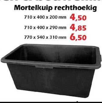 Mortelkuip Rechthoekig